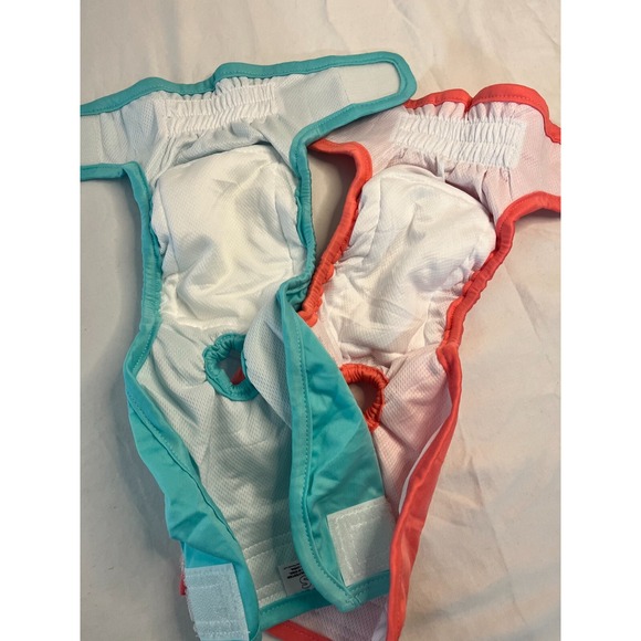 Pet Parents Premium Washable Dog Diapers 3 pack Dog Size Small Pink Aqua Gray - Picture 6 of 10